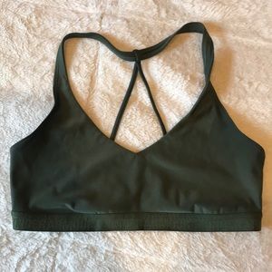 Forest Green Under Armour Sports Bra